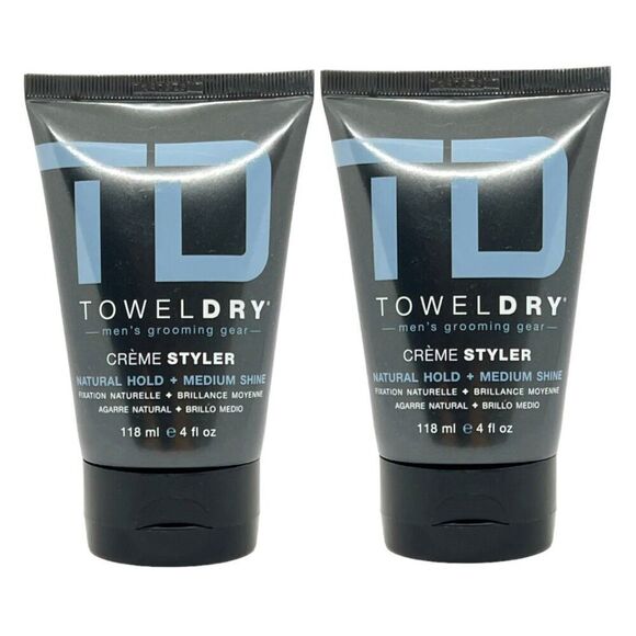 TOWEL DRY - NWT Lot of 2 Natural Hold Creme Styler (Fine Hair). 2X 4 oz Each - Picture 2 of 13
